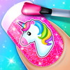 Nail Salon Unicorn Fashion Art ไอคอน