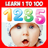 Numbers for kids 1 to 100. Learn Math & Count! ไอคอน