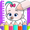 Coloring babies for kids - Cute baby drawing book ไอคอน