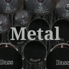 Drum kit metal ไอคอน