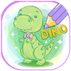 Dinosaurs Glitter Coloring Book With Animation ไอคอน