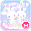 Cute Dreamy Rabbit ไอคอน