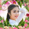 Flowers photo frames : rose flower photo editor ไอคอน