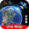 Live Earth Map &Satellite View ไอคอน