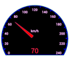 Simple GPS Speedometer Free ไอคอน