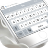 Pearl white & emoji pro keyboard theme ไอคอน